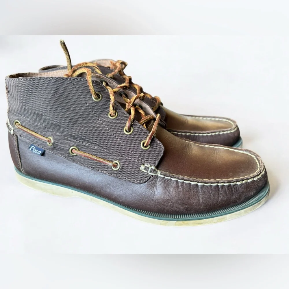 Polo by Ralph Lauren Men's Brawley lace up ankle boot size 11
